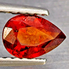 Natural Orangish Red Spessartine Garnet 0.74 Ct. Pear Shape 6.5 x 4.5 Mm Gemstones From Namibia Natural Orangish Red Spessartine Garnet 0.74 Ct. Pear Shape 6.5 x 4.5 Mm Gemstones From Namibia