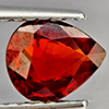 Natural Orangish Red Spessartine Garnet 0.81 Ct. Pear Shape 6.6 x 5.6 Mm Gemstones From Namibia Natural Orangish Red Spessartine Garnet 0.81 Ct. Pear Shape 6.6 x 5.6 Mm Gemstones From Namibia