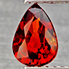 Natural Orangish Red Spessartine Garnet 1.05 Ct. Pear Shape 7.4 x 5.3 Mm Gemstones From Namibia