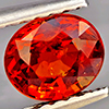 Natural Orangish Red Spessartine Garnet 1.02 Ct. Oval Shape 5.8 x 4.9 Mm Gemstones From Namibia