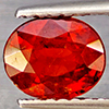 Natural Orangish Red Spessartine Garnet 1.17 Ct. Oval Shape 6.9 x 5.6 Mm Gemstones From Namibia