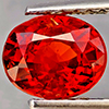 Natural Orangish Red Spessartine Garnet 1.07 Ct. Oval Shape 6.5 x 5.5 Mm Gemstones From Namibia