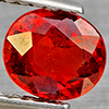Natural Orangish Red Spessartine Garnet 1.02 Ct. Oval Shape 6.2 x 5.6 Mm Gemstones From Namibia