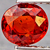 Natural Orangish Red Spessartine Garnet 0.98 Ct. Oval Shape 6 x 5.5 Mm Gemstones From Namibia