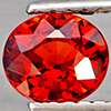 Natural Orangish Red Spessartine Garnet 0.96 Ct. Oval Shape 5.9 x 5.2 Mm Gemstones From Namibia