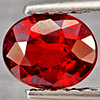 Natural Orangish Red Spessartine Garnet 0.93 Ct. Oval Shape 6.1 x 4.9 Mm Gemstones From Namibia