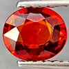 Natural Orangish Red Spessartine Garnet 0.87 Ct. Oval Shape 6.4 x 5.5 Mm Gemstones From Namibia