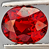 Natural Orangish Red Spessartine Garnet 1.23 Ct. Oval Shape 6.5 x 5.5 Mm Gemstones From Namibia