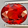 Natural Orangish Red Spessartine Garnet 1.22 Ct. Oval Shape 7 x 5.5 Mm Gemstones From Namibia