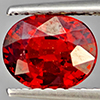 Natural Orangish Red Spessartine Garnet 1.11 Ct. Oval Shape 7 x 5.5 Mm Gemstones From Namibia