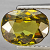 Natural Multi Color Green Demantoid Garnet 1.82 Ct. Oval Shape 9.2 x 7.1 Mm Gemstone from Madagascar