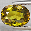 Natural Multi Color Green Demantoid Garnet 0.75 Ct. Oval Shape 7.3 x 5.5 Mm Gemstone from Madagascar