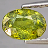 Natural Multi Color Green Demantoid Garnet 0.94 Ct. Oval Shape 7.3 x 5.3 Mm Gemstone from Madagascar