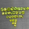 Natural Green Demantiod Garnet 1.51 Ct. 30 Pcs Round Diamond Cut Gemstones From Madagascar