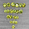 Natural Green Demantiod Garnet 1.12 Ct. 20 Pcs Round Diamond Cut  Gemstones From Madagascar