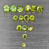 Natural Green Demantiod Garnet 1.20 Ct. 15 Pcs Round Diamond Cut  Gemstones From Madagascar