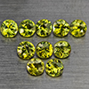 Natural Green Demantiod Garnet 0.48 Ct. 10 Pcs Round Diamond Cut  2.2 Mm Gemstones From Madagascar