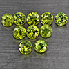Natural Green Demantiod Garnet 0.46 Ct. 10 Pcs Round Diamond Cut  2.2 Mm Gemstones From Madagascar