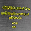 Natural Green Demantiod Garnet 1.48 Ct. 30 Pcs Round Diamond Cut 3.2 Mm Gemstones From Madagascar