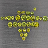 Natural Green Demantiod Garnet Gemstones 1.21 Ct. 30 Pcs Round Diamond Cut and Mixed Size