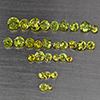 Natural Green Demantiod Garnet Gemstones 1.24 Ct. 30 Pcs Round Diamond Cut and Mixed Size