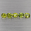 Natural Green Demantiod Garnet 1.62 Ct. 5 Pcs Oval Shape 4.5 x 3.4 Mm Gemstones From Madagascar Natural Green Demantiod Garnet 1.62 Ct. 5 Pcs Oval Shape 4.5 x 3.4 Mm Gemstones From Madagascar