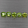 Natural Green Demantiod Garnet 1.21 Ct. 5 Pcs Oval Shape 4.3 x 3 Mm Gemstones From Madagascar Natural Green Demantiod Garnet 1.21 Ct. 5 Pcs Oval Shape 4.3 x 3 Mm Gemstones From Madagascar