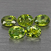 Natural Green Demantiod Garnet 1.30 Ct. 5 Pcs Oval Shape 4 x 3 Mm Gemstones From Madagascar Natural Green Demantiod Garnet 1.30 Ct. 5 Pcs Oval Shape 4 x 3 Mm Gemstones From Madagascar