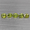Natural Green Demantiod Garnet 1.34 Ct. 5 Pcs Oval Shape 4.2 x 3 Mm Gemstones From Madagascar Natural Green Demantiod Garnet 1.34 Ct. 5 Pcs Oval Shape 4.2 x 3 Mm Gemstones From Madagascar