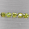 Natural Green Demantiod Garnet 1.21 Ct. 5 Pcs Oval Shape 4 x 3.2 Mm Gemstones From Madagascar Natural Green Demantiod Garnet 1.21 Ct. 5 Pcs Oval Shape 4 x 3.2 Mm Gemstones From Madagascar