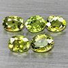 Natural Green Demantiod Garnet 1.23 Ct. 5 Pcs Oval Shape 4 x 3 Mm Gemstones From Madagascar Natural Green Demantiod Garnet 1.23 Ct. 5 Pcs Oval Shape 4 x 3 Mm Gemstones From Madagascar