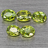 Natural Green Demantiod Garnet 1.10 Ct. 5 Pcs Oval Shape 4 x 3.2 Mm Gemstones From Madagascar Natural Green Demantiod Garnet 1.10 Ct. 5 Pcs Oval Shape 4 x 3.2 Mm Gemstones From Madagascar