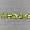 Natural Green Demantiod Garnet 1.12 Ct. 5 Pcs Oval Shape 4 x 3 Mm Gemstones From Madagascar Natural Green Demantiod Garnet 1.12 Ct. 5 Pcs Oval Shape 4 x 3 Mm Gemstones From Madagascar