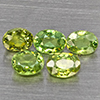 Natural Green Demantiod Garnet 1.55 Ct. 5 Pcs Oval Shape 4.2 x 3.3 Mm Gemstones From Madagascar