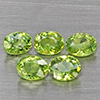 Natural Green Demantiod Garnet 1.50 Ct. 5 Pcs Oval Shape 4.2 x 3 Mm Gemstones From Madagascar