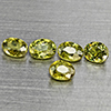 Natural Green Demantiod Garnet 1.20 Ct. 5 Pcs Oval Shape 4.3 x 3.3 Mm Gemstones From Madagascar