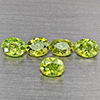 Natural Green Demantiod Garnet 1.30 Ct. 5 Pcs Oval Shape 4.2 x 3.3 Mm
