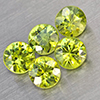 Natural Green Demantiod Garnet 0.85 Ct. 5 Pcs Round Diamond Cut 3.3 Mm Gemstones From Madagascar