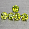 Natural Green Demantiod Garnet 0.85 Ct. 5 Pcs Round Diamond Cut 3.2 Mm Gemstones From Madagascar