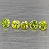 Natural Green Demantiod Garnet 0.88 Ct. 5 Pcs Round Diamond Cut 3.3 Mm Gemstones From Madagascar