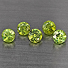 Natural Green Demantiod Garnet 1.00 Ct. 5 Pcs Round Diamond Cut  3.3 Mm Gemstones From Madagascar