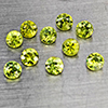 Natural Green Demantiod Garnet 1.45 Ct. 10 Pcs Round Diamond Cut 3.2 Mm Gemstones From Madagascar