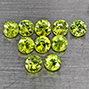 Natural Green Demantiod Garnet 1.51 Ct. 10 Pcs Round Diamond Cut 3 Mm Gemstones From Madagascar