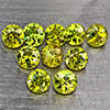 Natural Green Demantiod Garnet 1.63 Ct. 10 Pcs Round Diamond Cut 3.1 Mm Gemstones From Madagascar