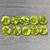 Natural Green Demantiod Garnet 1.59 Ct. 10 Pcs Round Diamond Cut 3.2 Mm Gemstones From Madagascar