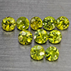 Natural Green Demantiod Garnet 1.67 Ct. 10 Pcs Round Diamond Cut 3.3 Mm Gemstones From Madagascar