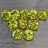 Natural Green Demantiod Garnet 1.71 Ct. 10 Pcs Round Diamond Cut 3.2 Mm Gemstones From Madagascar