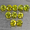 Natural Green Demantiod Garnet 1.61 Ct. 10 Pcs Round Diamond Cut 3.3 Mm Gemstones From Madagascar