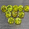 Natural Green Demantiod Garnet 1.71 Ct. 10 Pcs Round Diamond Cut 3.3 Mm Gemstones From Madagascar