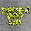 Natural Green Demantiod Garnet 1.59 Ct. 10 Pcs Round Diamond Cut 3.1 Mm Gemstones From Madagascar